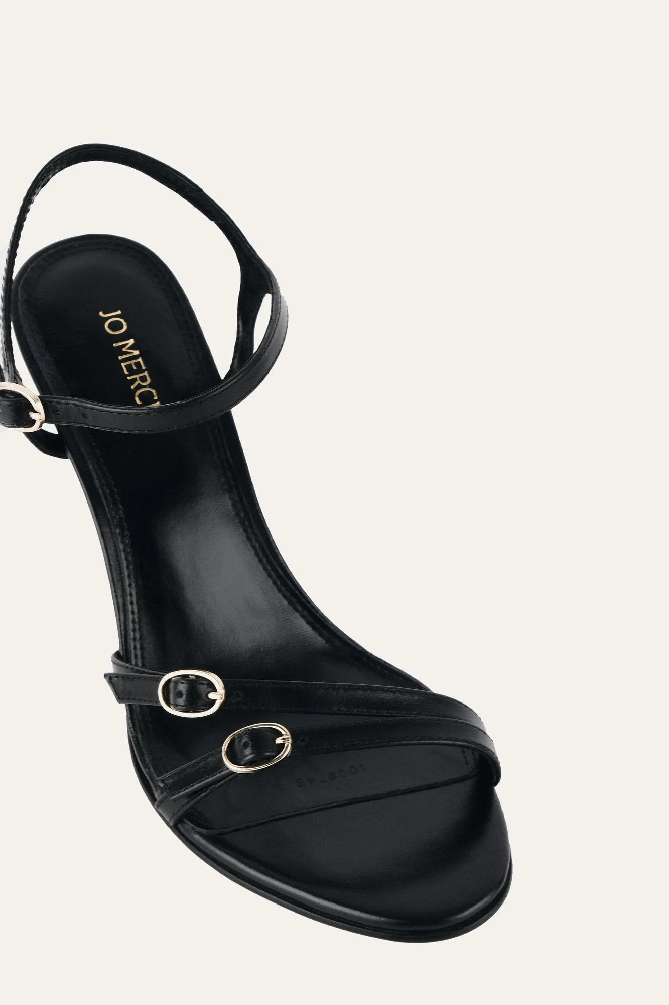 ROMY HIGH HEELS BLACK LEATHER