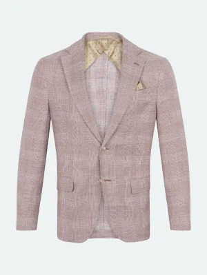 SAND Star Easy check Blazer | BRICK