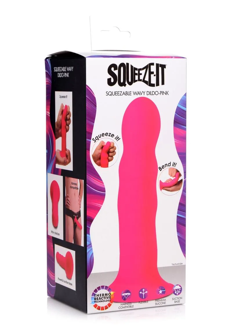 Squeeze-It Squeezable Wavy 7.2in Dildo