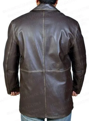 Supernatural Dean Winchester Brown Rub Buff distressed Cow Hide Leather Jacket