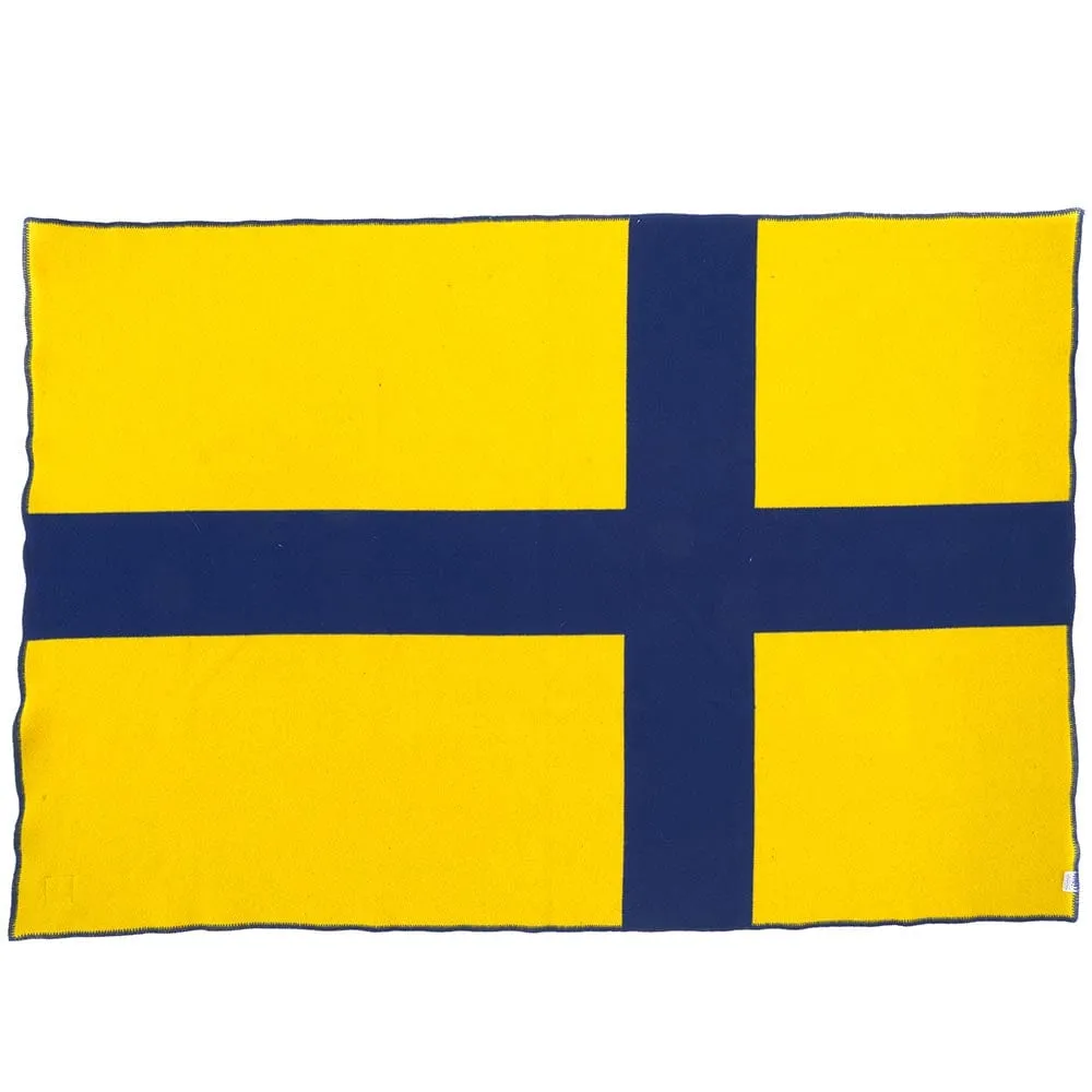 Swedish Flag Wool Throw