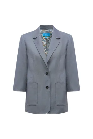 Two Tone Dobby Twill Suit Blazer