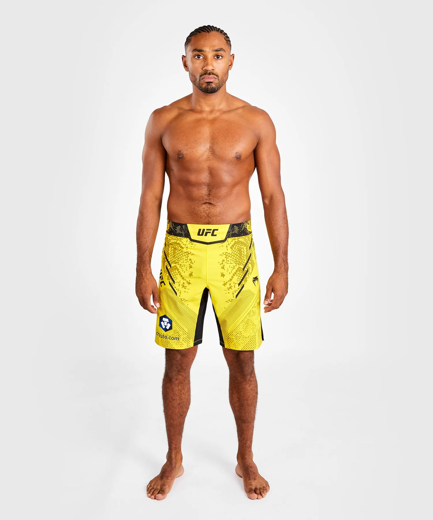 UFC Adrenaline by Venum Authentic Fight Night Men's Fight Short - Long Fit - Yellow