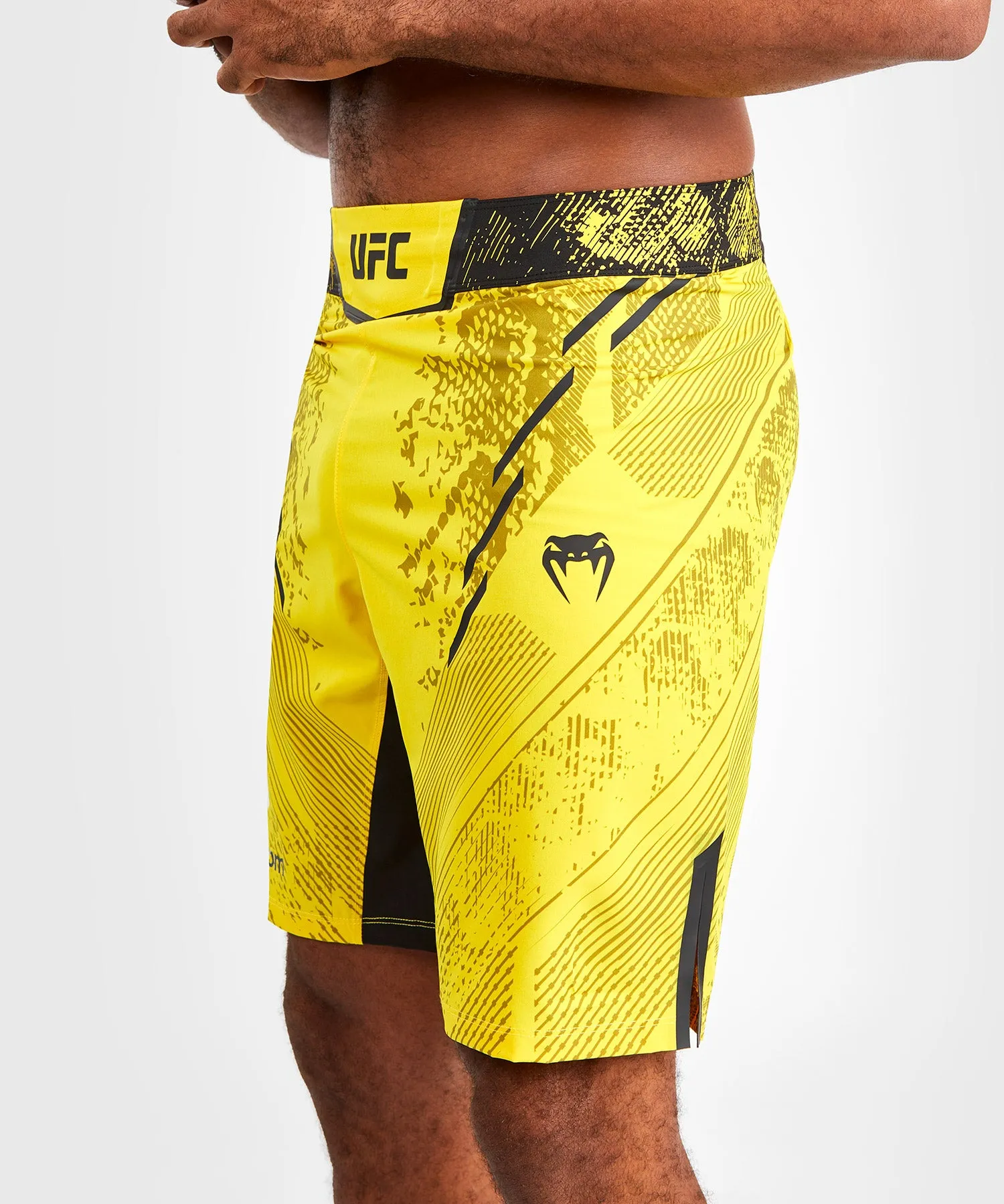 UFC Adrenaline by Venum Authentic Fight Night Men's Fight Short - Long Fit - Yellow