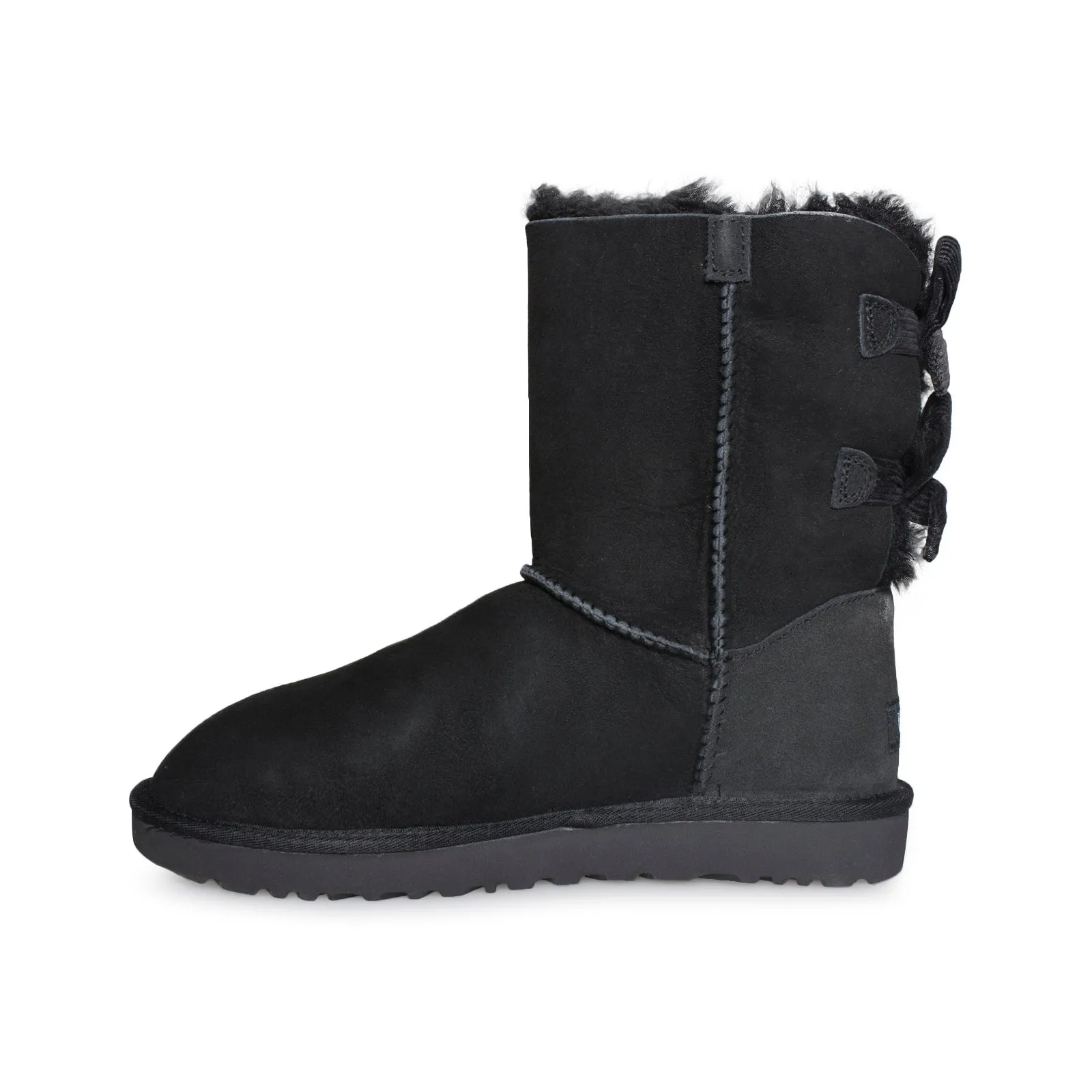 UGG Bailey Bow Corduroy Black Boots - Women's