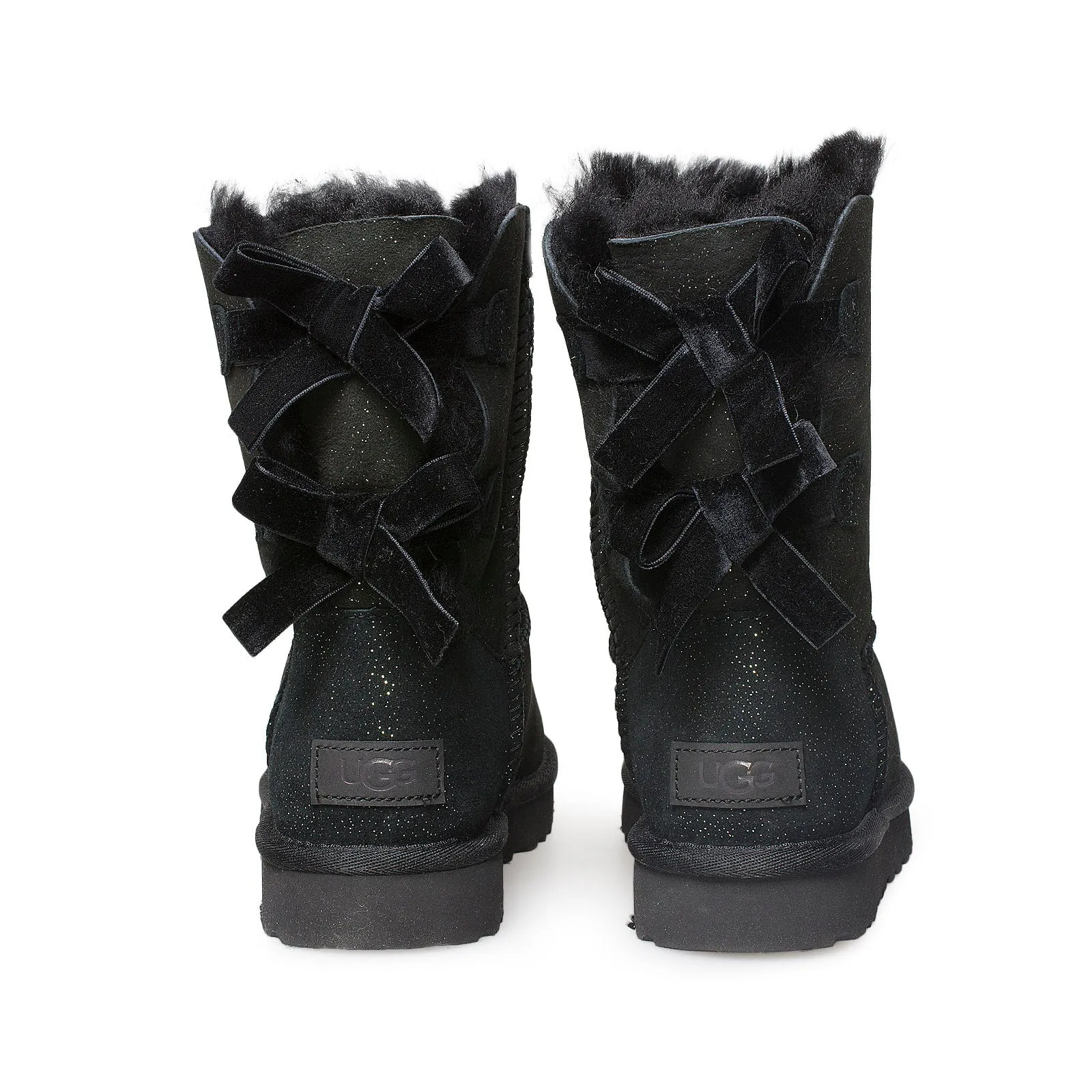 UGG Bailey Bow II Twinkle Black Boots - Women's