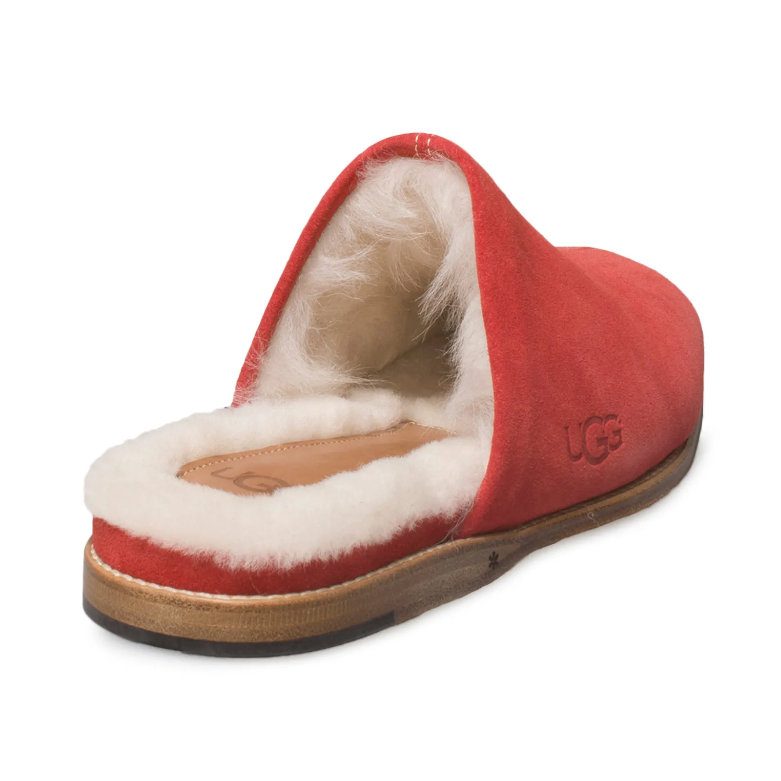 UGG Chateau Slip On Samba Red Slippers - Women's