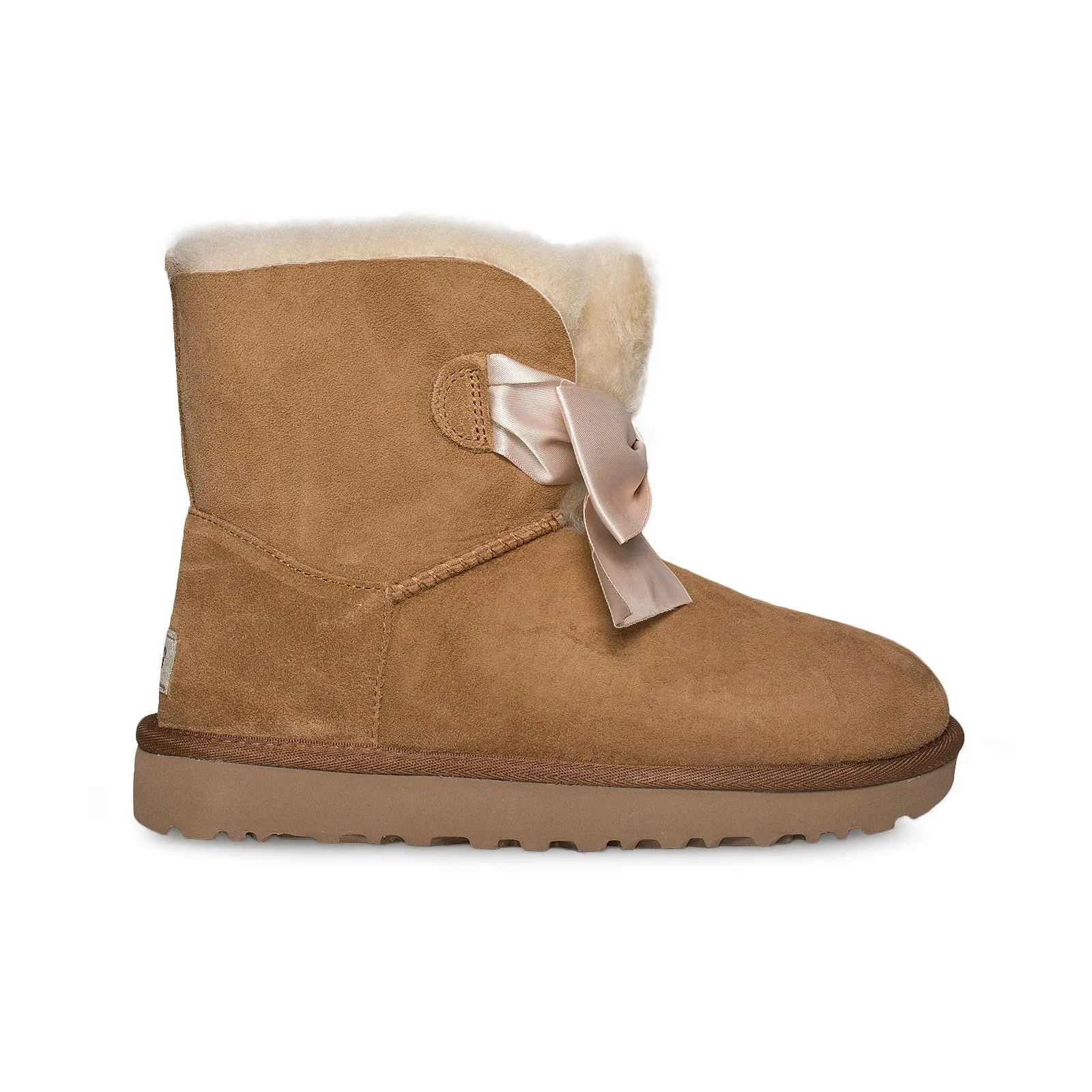 UGG Gita Bow Mini Chestnut Boots - Women's