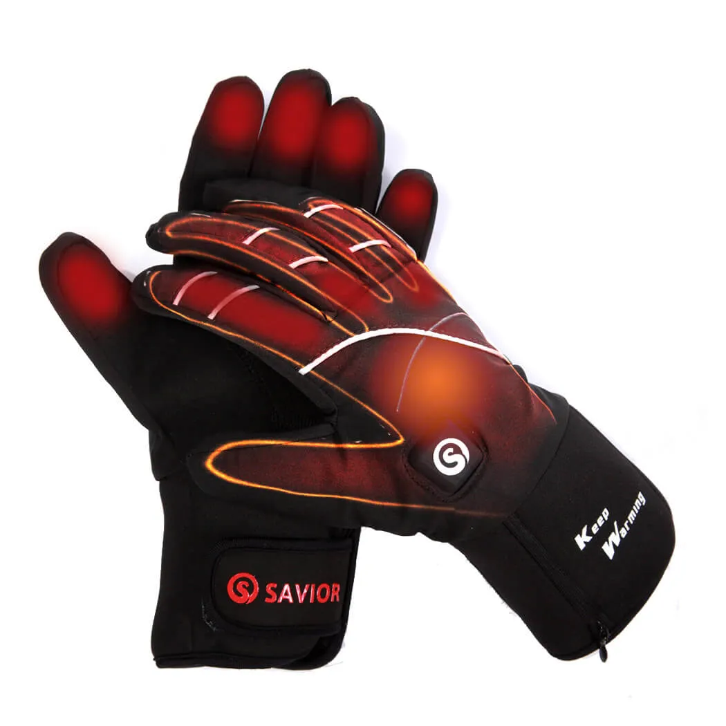 Unisex Medium Thickness Battery Heated Gloves | Winter Driving Gloves | Savior