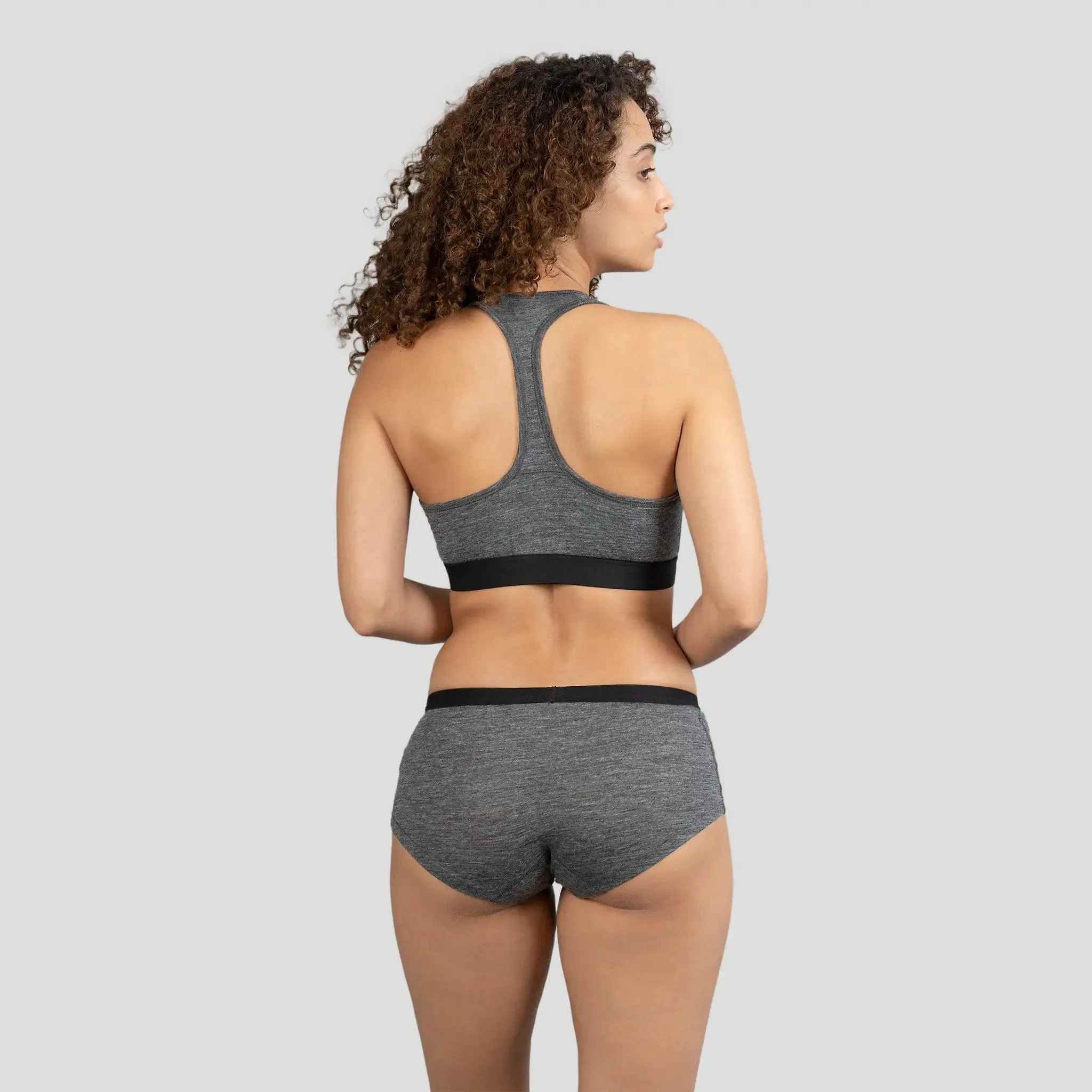 Women's Alpaca Wool Sports Bra: 160 Ultralight