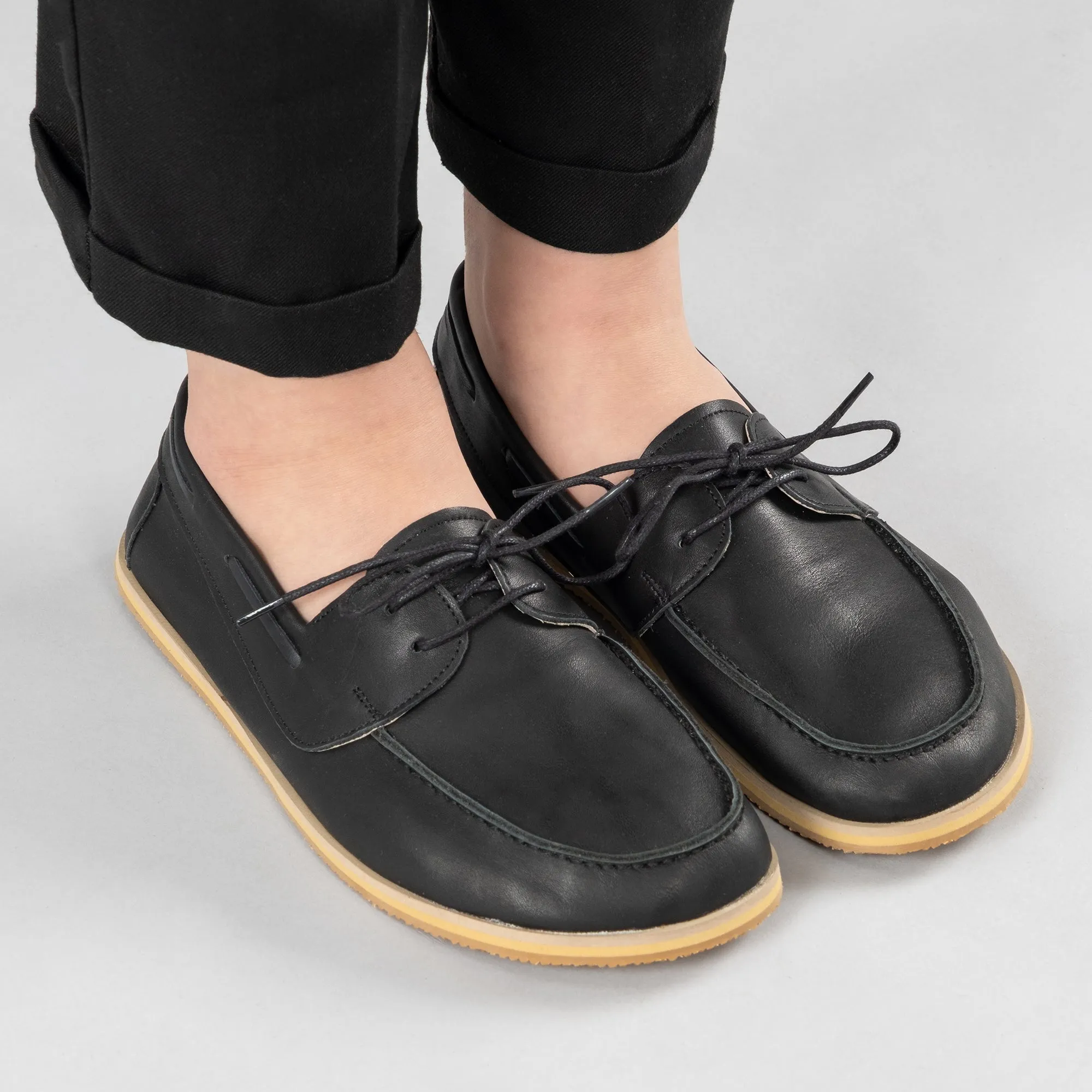 Women's Black Boat Shoes