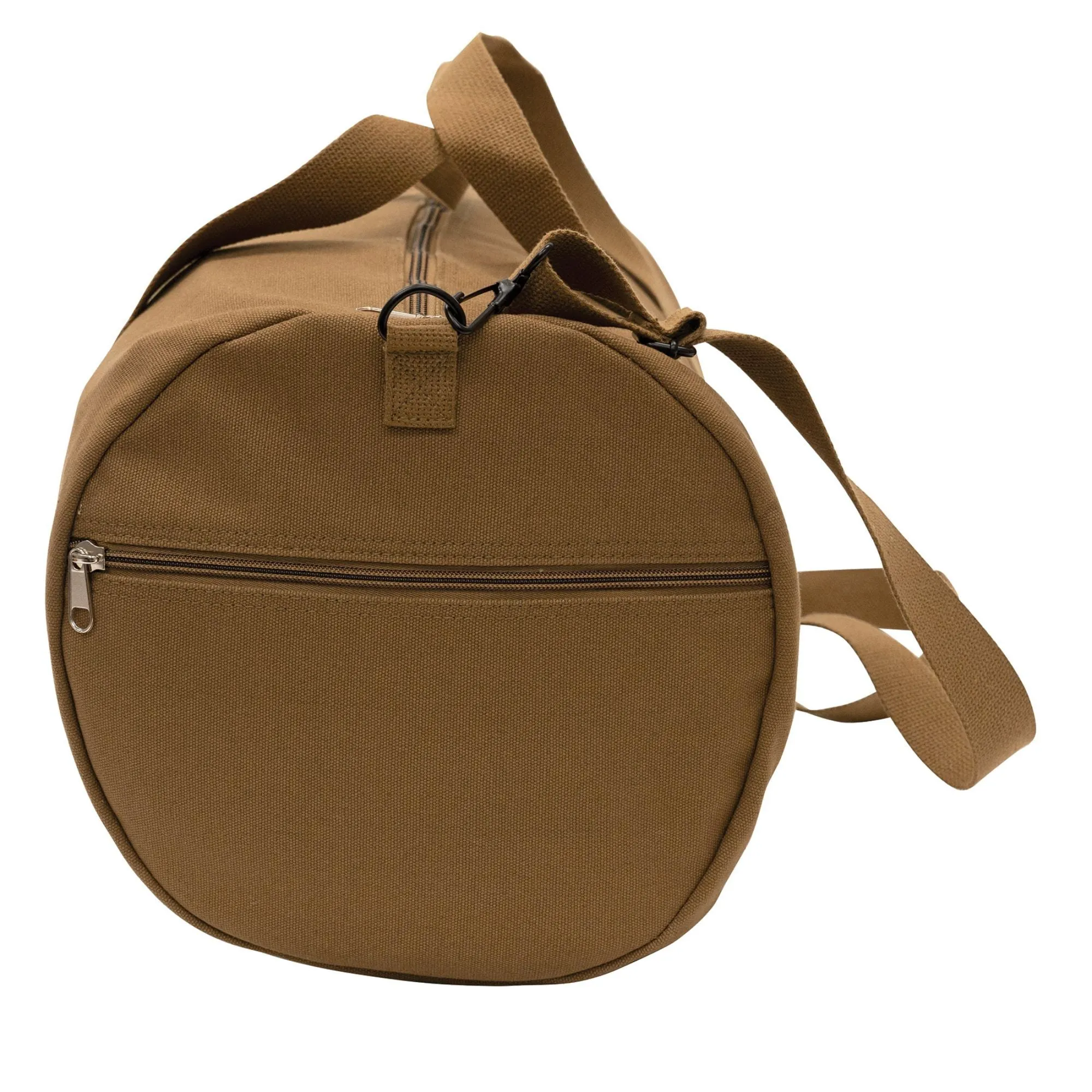 Work Brown Heavyweight Cotton Canvas Duffle Bag Sports Gym Shoulder & Carry Bag 24"x12"x12"