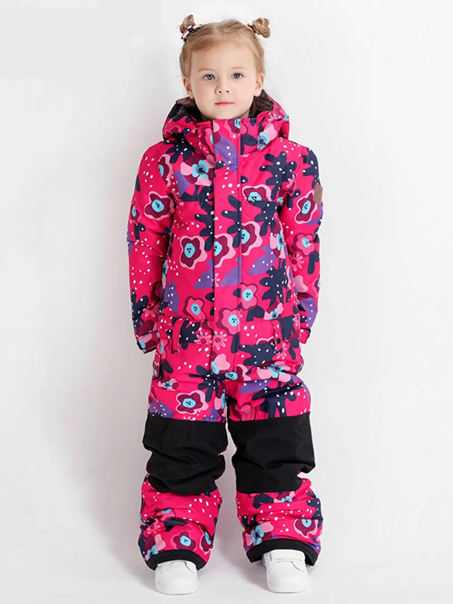 Yeefine Girls One Piece Waterproof Windproof Ski Snowboard Suit