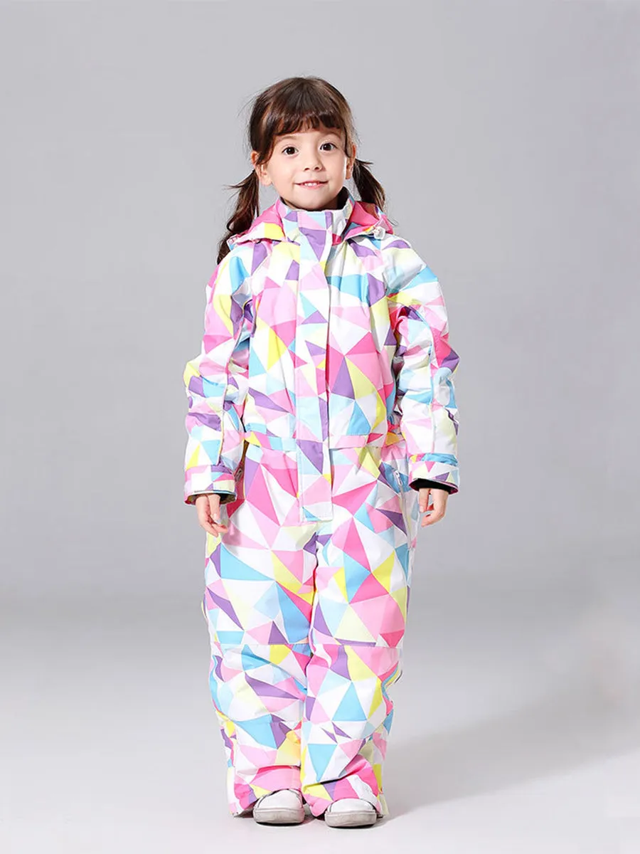 Yeefine Windproof Toddler One Piece Snowsuits