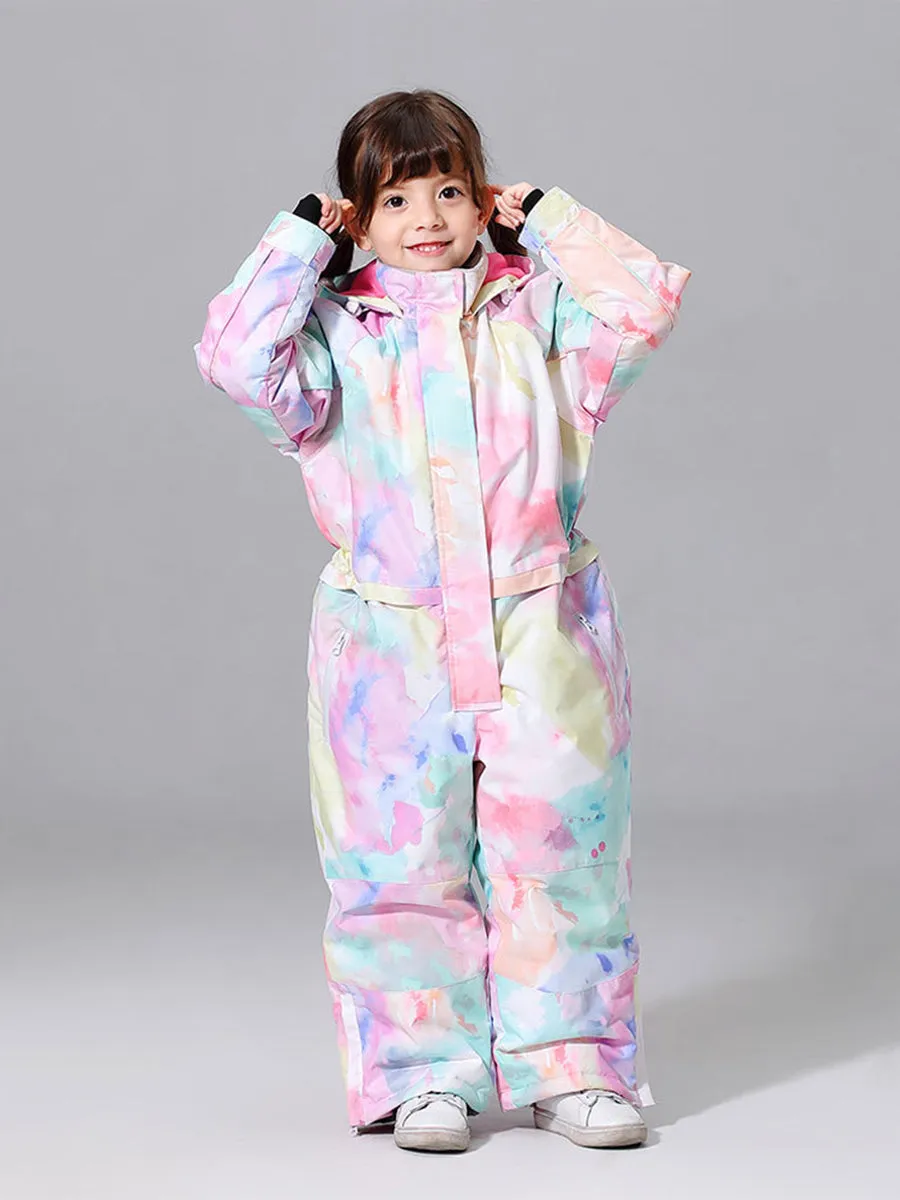 Yeefine Windproof Toddler One Piece Snowsuits