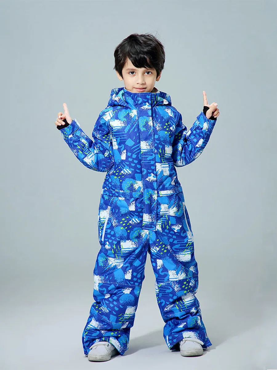 Yeefine Windproof Toddler One Piece Snowsuits